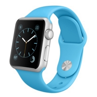 Apple Watch Sport 38mm Silver Aluminum with Blue Sport Band (130–200mm) (MJ2V2)